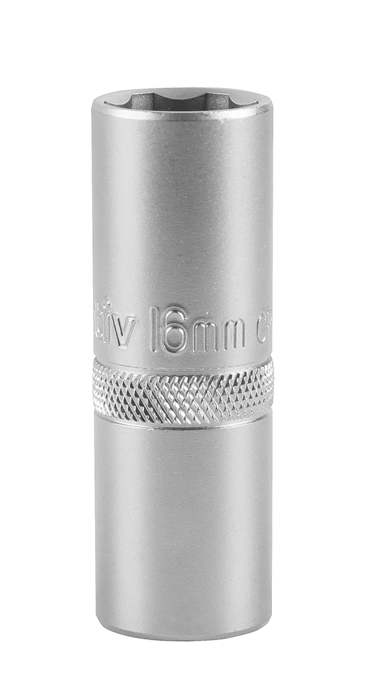 Douille longue bougie 16mm chrome vanadium - INVENTIV